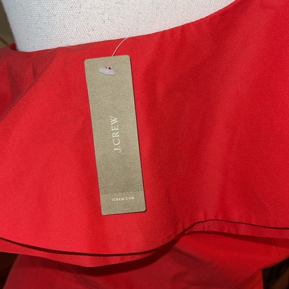 J Crew One Shoulder Ruffle Dress - Picture 8 of 8